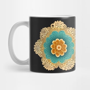 Lacy Mandala Flower Mug